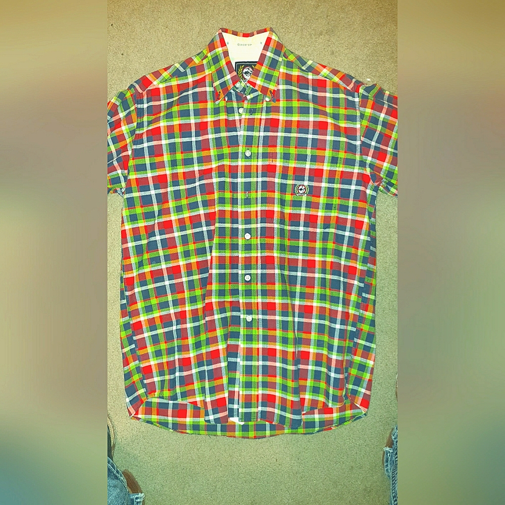 Cinch, Small, Multicolor button up longsleeve